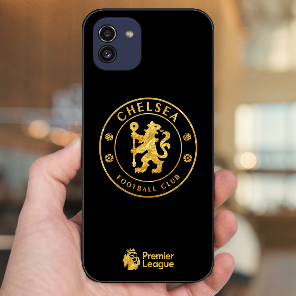 Ốp lưng Samsung A03 viền đen in hình Chelsea FC