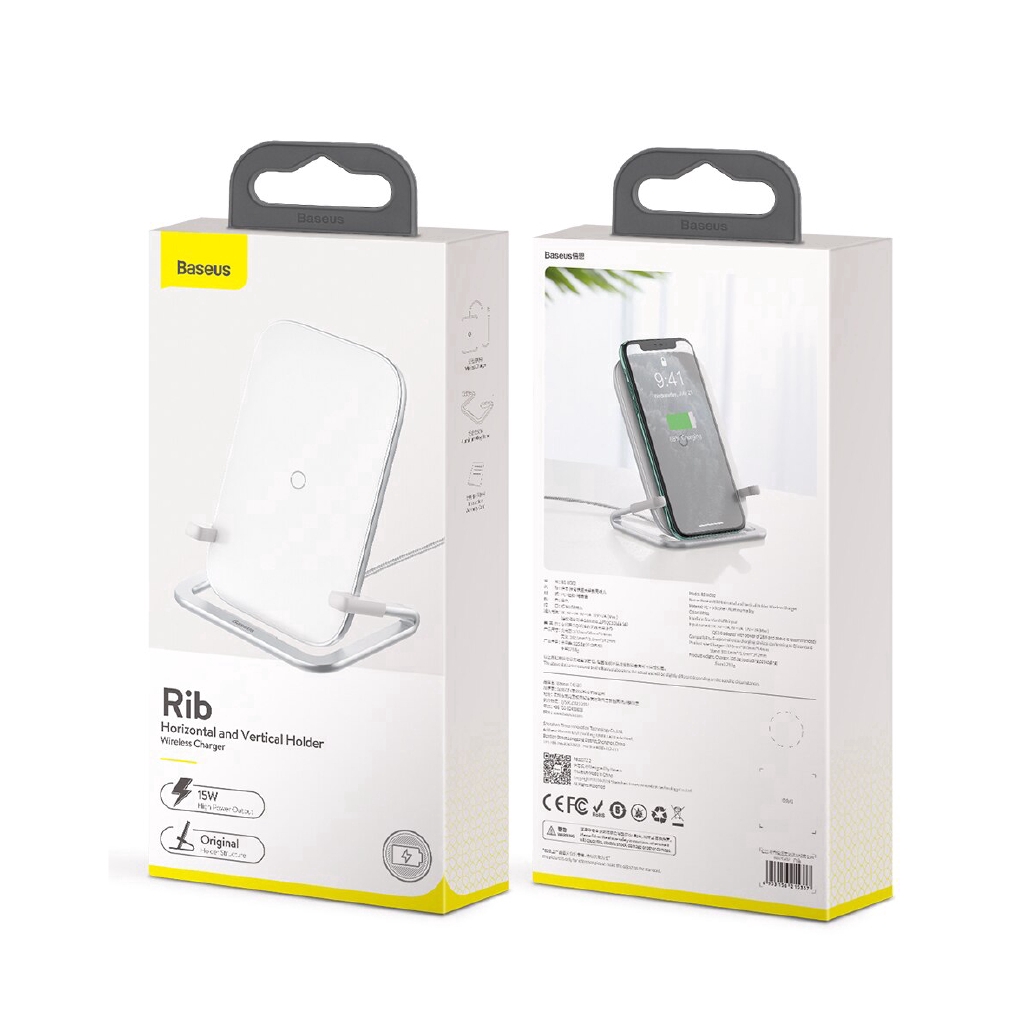 Đế Sạc Baseus Tốc Độ Nhanh Không Dây Qi 15W Dành Cho Điện Thoại Iphone Android