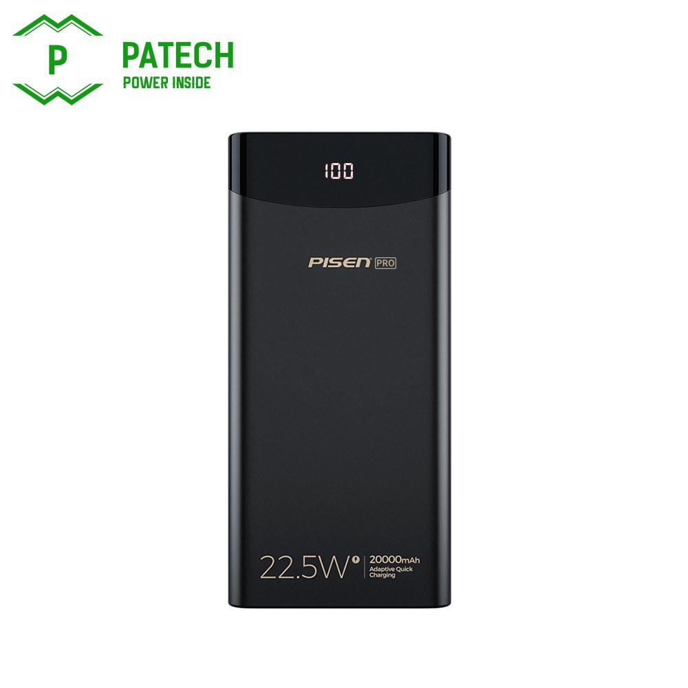 Sạc dự phòng PISEN pro led station 30000MAH, 22.5W - hàng chính hãng