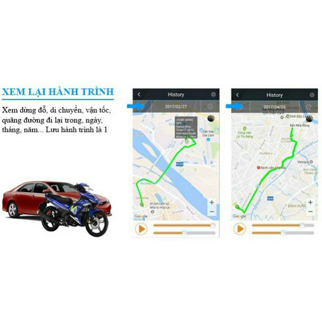 ĐỊNH VỊ GPS NHẬT XE MÁY