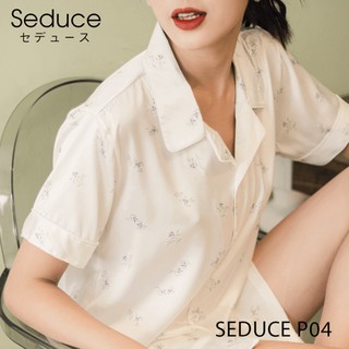 Bộ Đồ Ngủ Nữ Quần Đùi Lụa Satin Seduce P04 Hoa