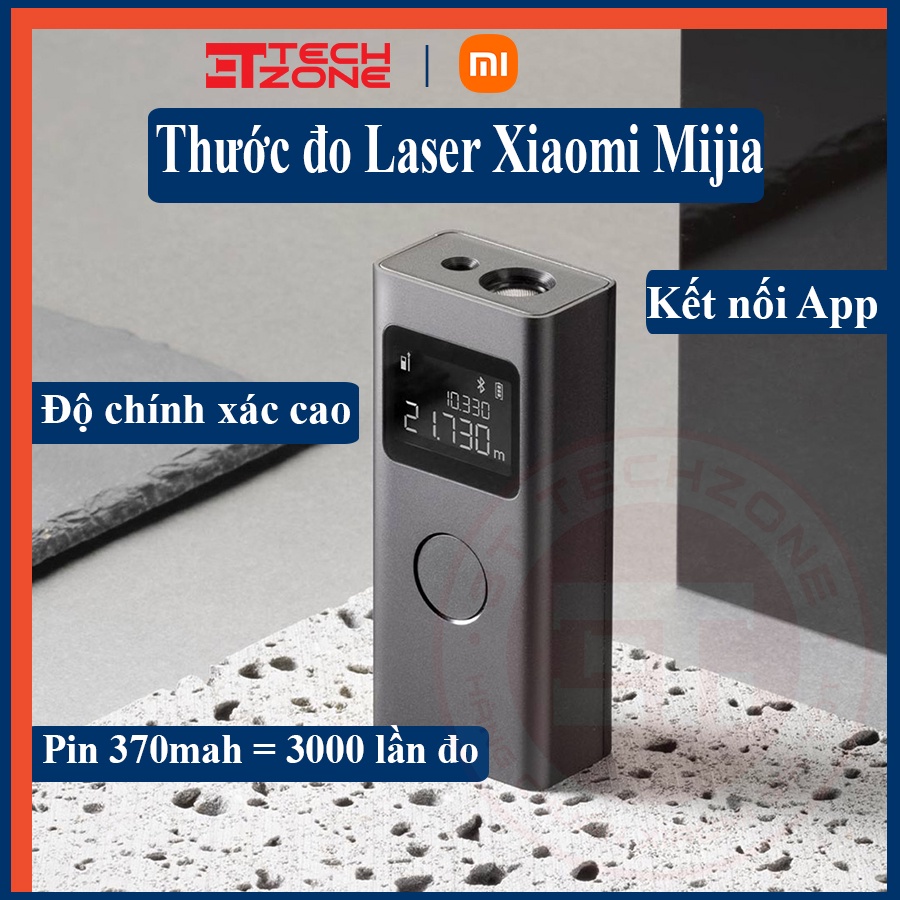 Thước đo laser thông minh Xiaomi Mijia - Chính hãng từ Xiaomi - Kết nối App - Sạc type C
