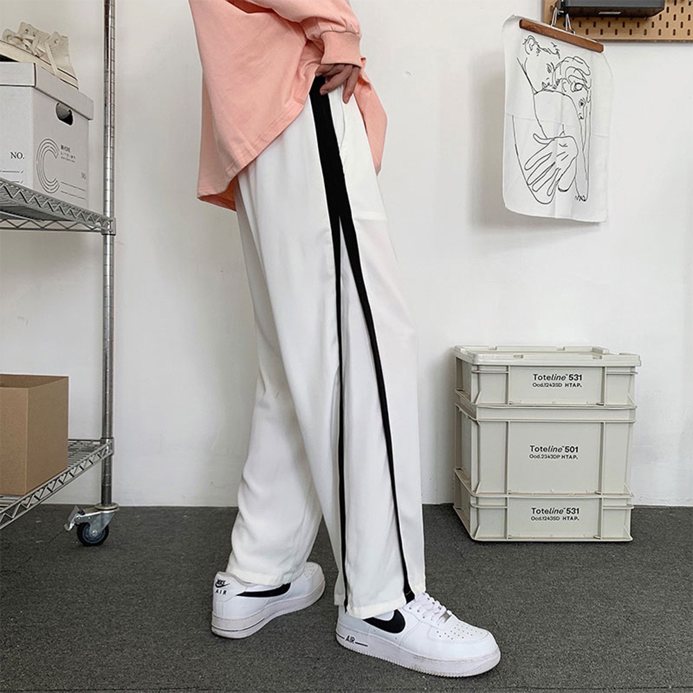 Quần Culottes Ống Rộng Phối Viền Sọc STYLE MARVEN - JOGGER NAM 001C