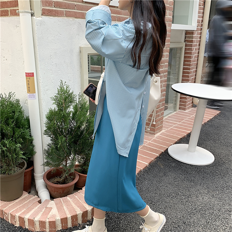 Áo sơ mi tay dài kẻ sọc thời trang thịnh hàng cho nữ