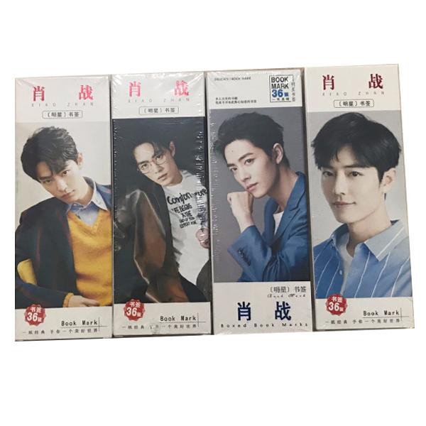 Bookmark Tiêu chiến Ngụy Vô Tiện Ma đạo tổ sư Trần Tình Lệnh hộp ảnh tập ảnh đánh dấu sách 36 tấm Vương Nhất Bác