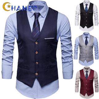 Áo vest không tay kiểu dáng đơn giản sang trọng dành cho nam