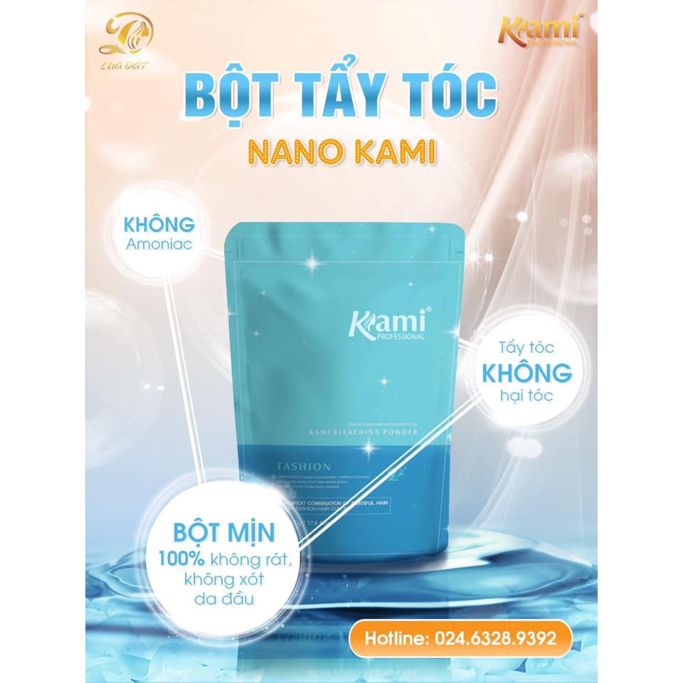 [CHÍNH HÃNG] Bột tẩy tóc KAMI cao cấp Dạng Túi 500g