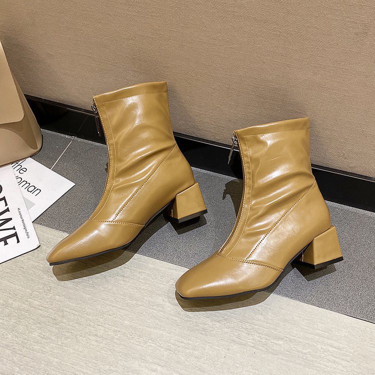 [XẢ KHO] (S99) Bốt nữ vuông khóa trước (mã 907) | BigBuy360 - bigbuy360.vn