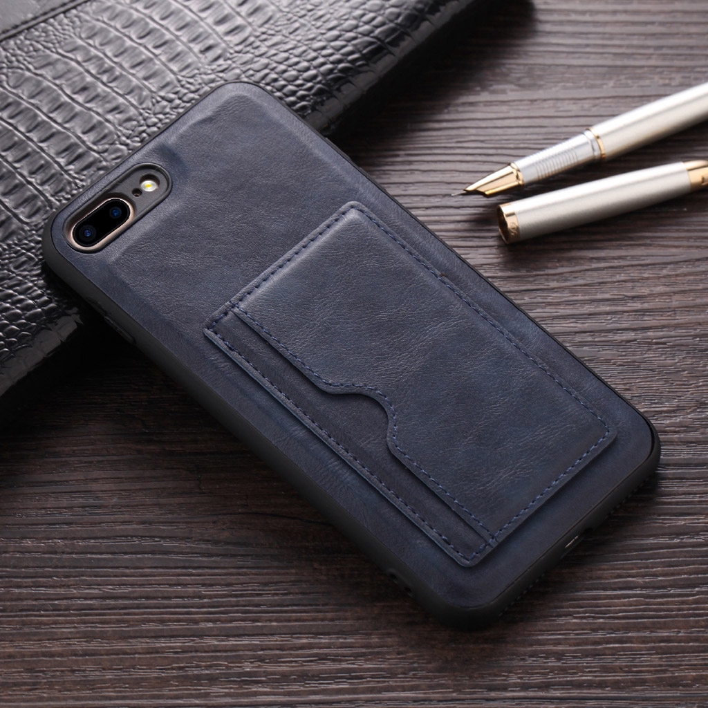 Bao đựng thẻ sang trọng cho ốp lưng iPhone 6 7 8 Plus Ví da Bao da cho iphone X XR XS Max 11 12 Pro Max Bao da ốp lưng