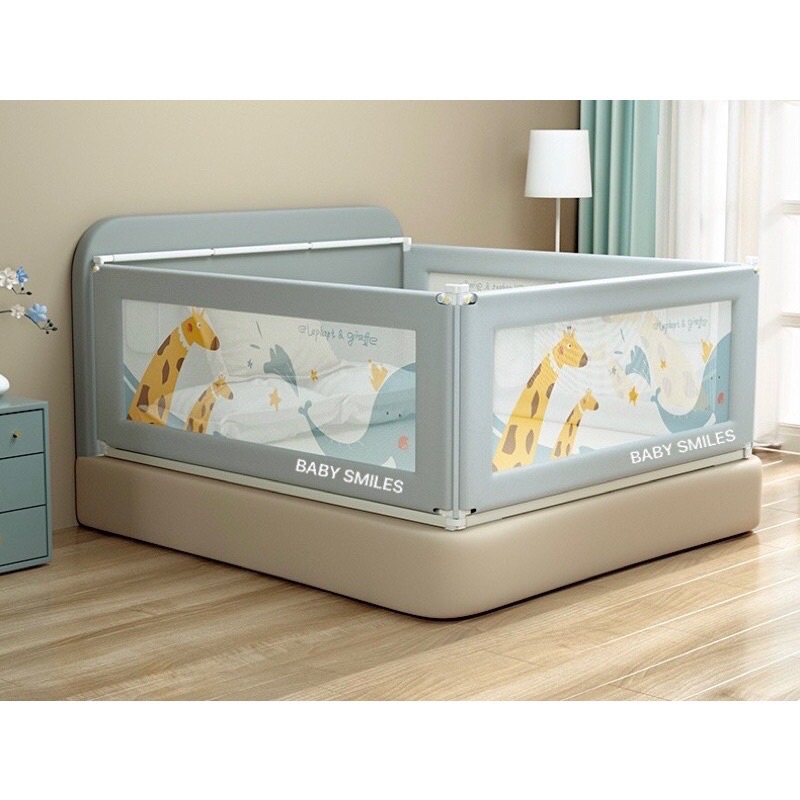 MẪU MỚI 2022- THANH CHẮN GIƯỜNG BABY SMILES 60CM - 90CM