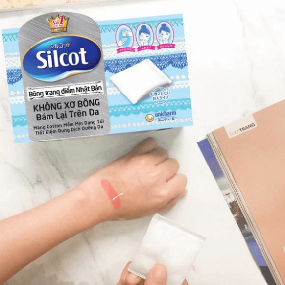 Bông Tẩy Trang Silcot Velvet Touch Cotton (82 Miếng) B0
