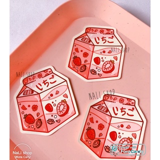 DECAL STICKER HÌNH DÁN TRANG TRÍ HÌNH HỘP SỮA CUTE DỄ THƯƠNG, bullet journal, trang trí sổ