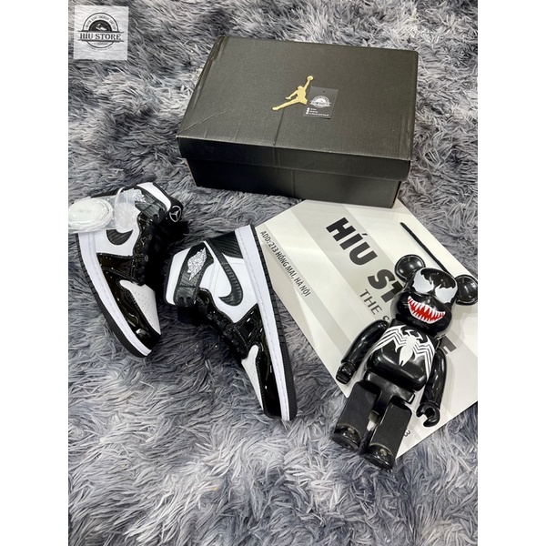 Giầy Sneaker Air Jordan 1 Mid Carbon Fiber Siêu Mẹc|Bản Best Da Đẹp |Logo Bóng