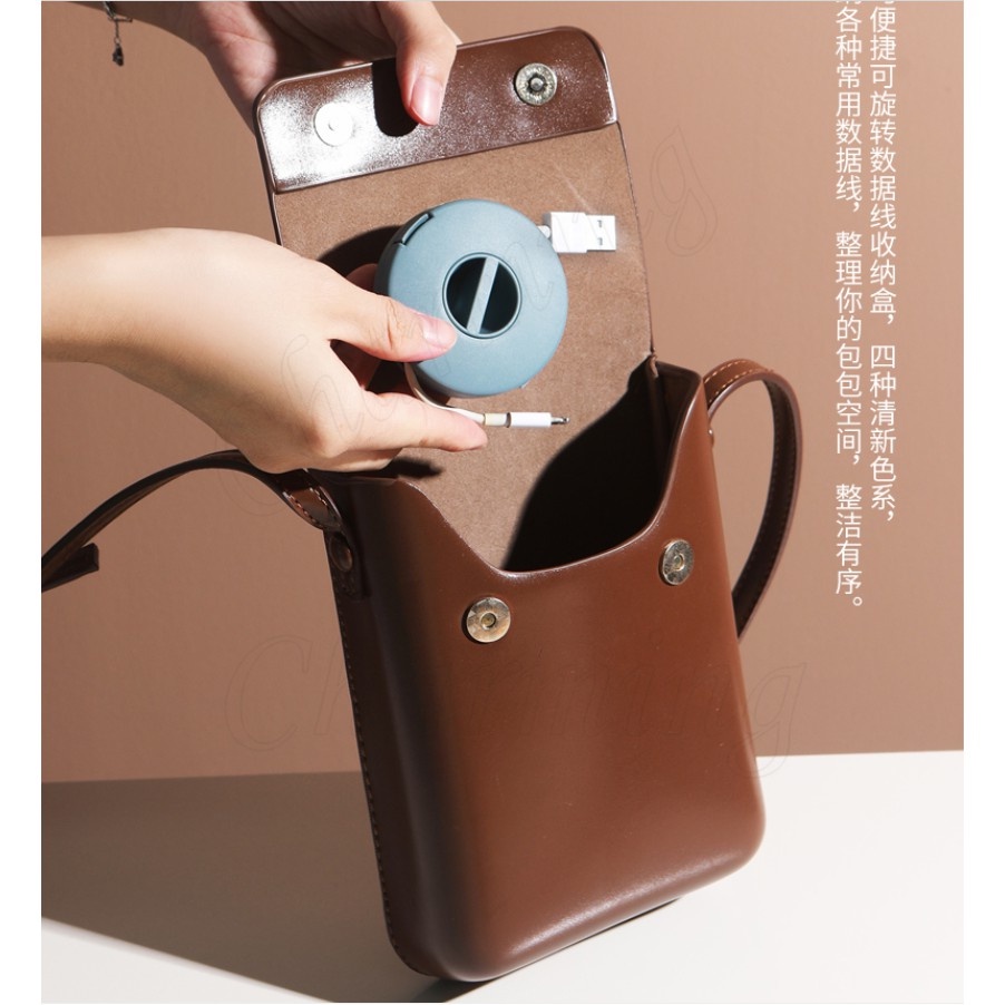 Dụng Cụ Quấn Dây Cáp Tai Nghe Xoay Tròn