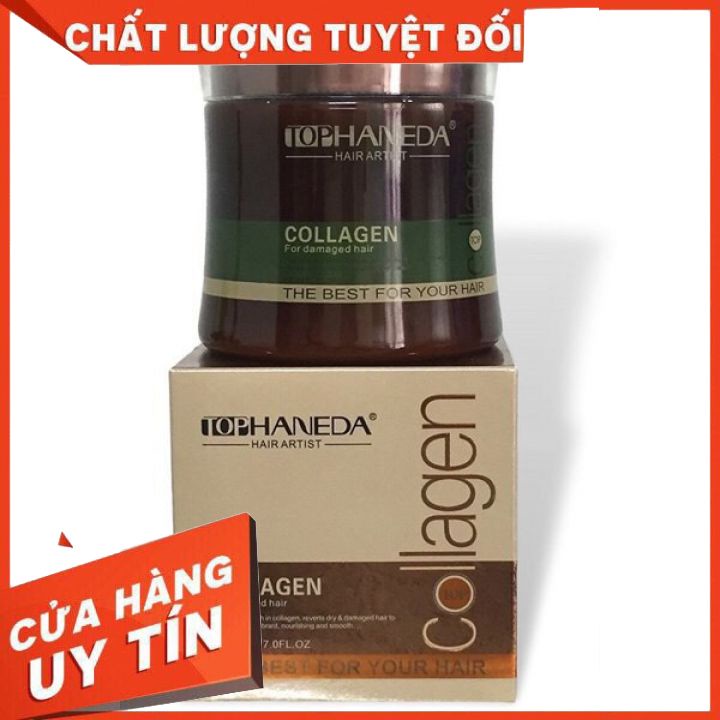 DẦU HẤP Ủ TÓC TOP HANEDA COLLAGEN SIÊU MỀM MƯỢT PHỤC HỒI TÓC  HƯ TỔN CHỐNG KHÔ TRẺ NGỌN *(CHÍNH HÃNG 500ml )