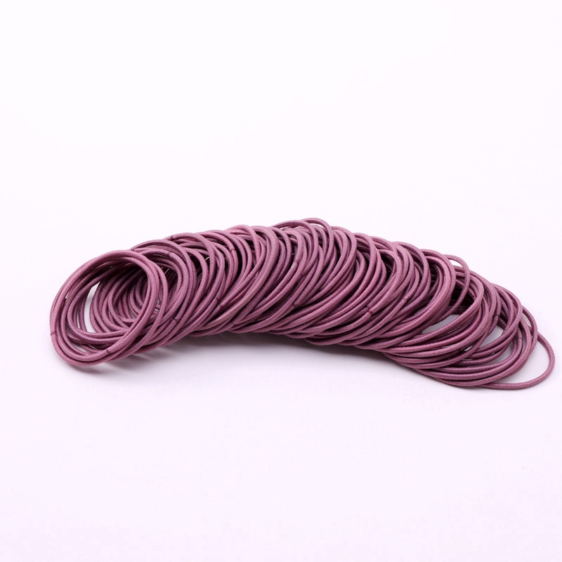 50Pcs Mini Rubber Hair Ties,Candy Color Elastic Hair Bands,Women Ponytail Holder