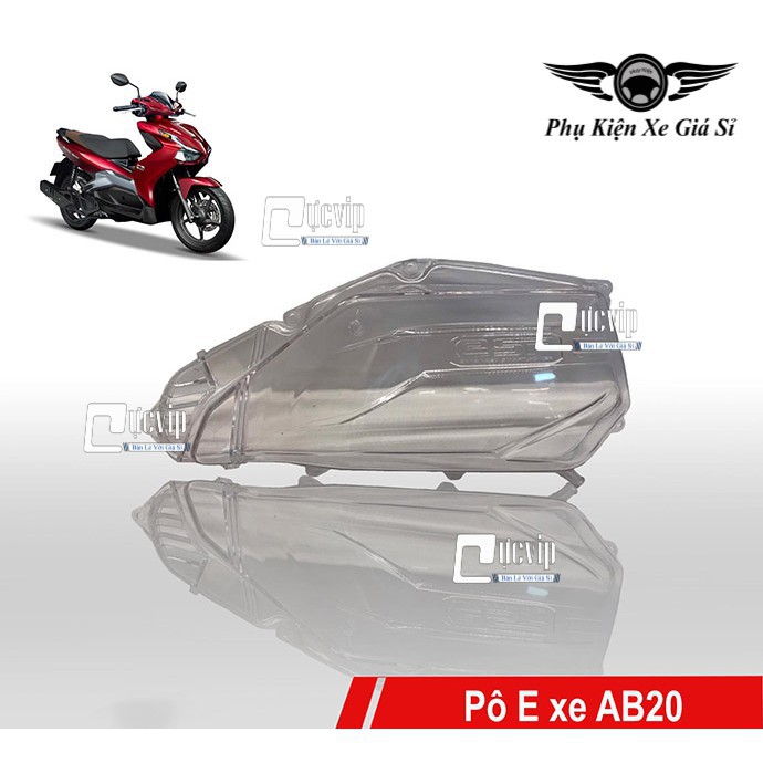 [Giá Hủy Diệt] - (1872) Ốp Pô E Trog Suốt AB 2020 (2016 2020) + Vario 2015 (125cc) PCX 2014-2017 Sh Mode