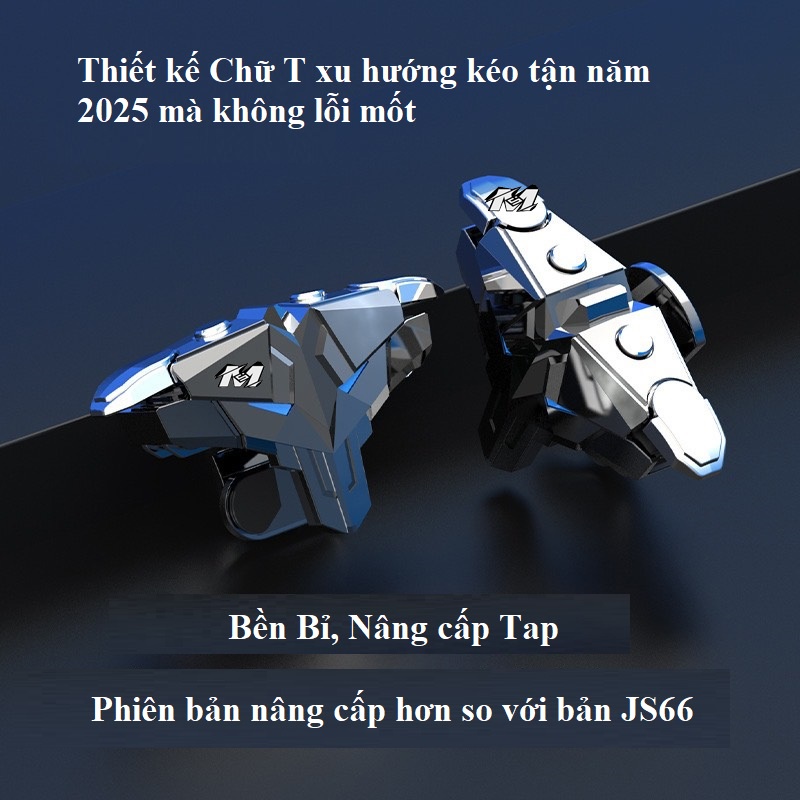 Nút auto tap G68 chơi game bắn siêu nhanh New. Tặng  bao tay cầm chơi game điện thoại gaming. nút auto click