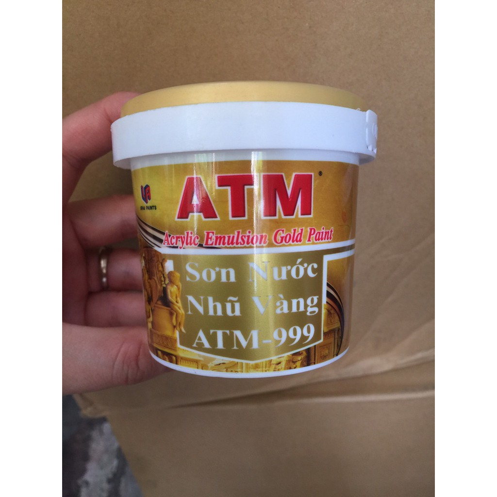 [Sơn chậu] Sơn nước nhũ vàng ATM 999 (225ml)