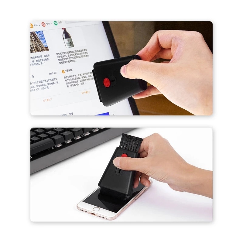 Bàn Chải Mini Hai Đầu Vệ Sinh Màn Hình Máy Tính / Laptop / Điện Thoại Tiện Dụng