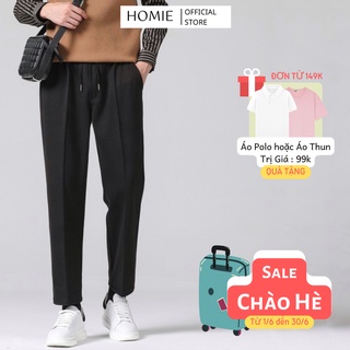 Quần Baggy Nam Ống Rộng Cạp Chun :: Quần Tây Âu Dáng Hàn Cao Cấp