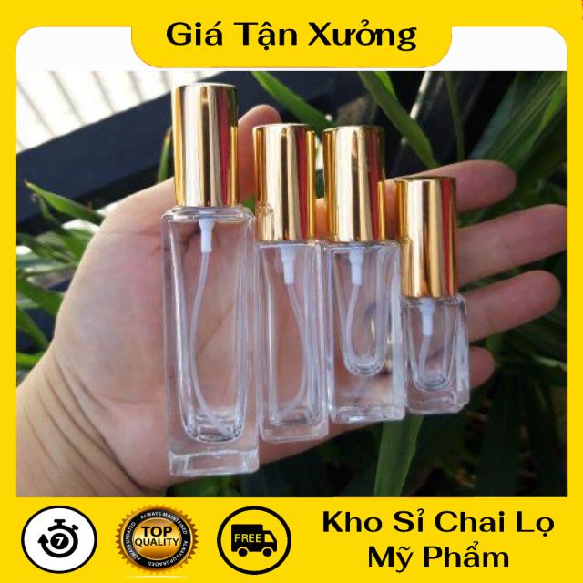 Lọ Chiết Nước Hoa ❤ TRÙM SỈ ❤ Chai lọ chiết nước hoa thủy tinh 5ml 10ml 20ml 25ml đựng dầu thơm , phụ kiện du lịch