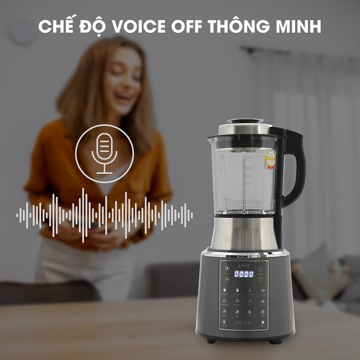 Máy làm sữa hạt đa năng 1800W với 10 chức năng chất liệu INOX 304 cao cấp UNIE - V6S