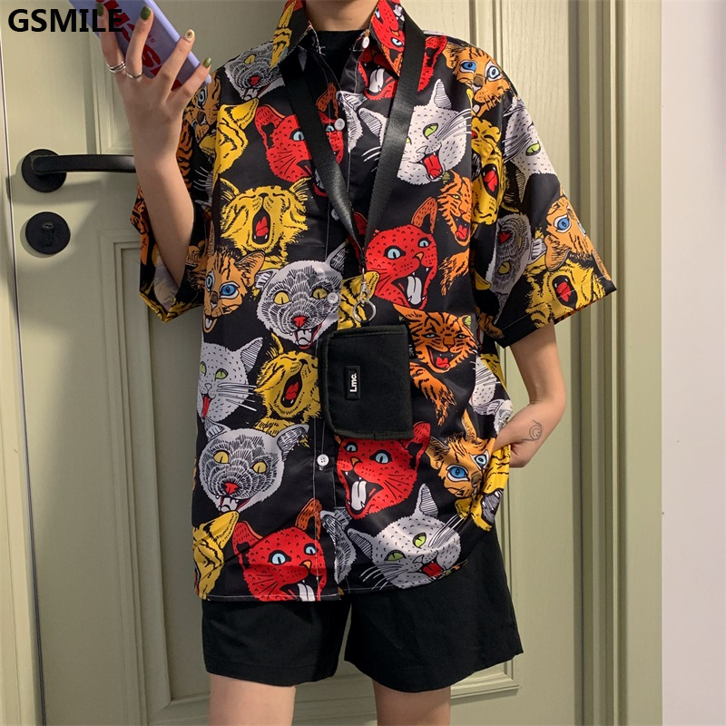 Áo ngắn tay dáng rộng thời trang Hàn Quốc cho nam nữ | BigBuy360 - bigbuy360.vn