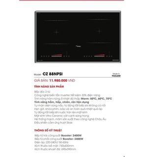 Bếp Từ CANZY CZ-88NPSI