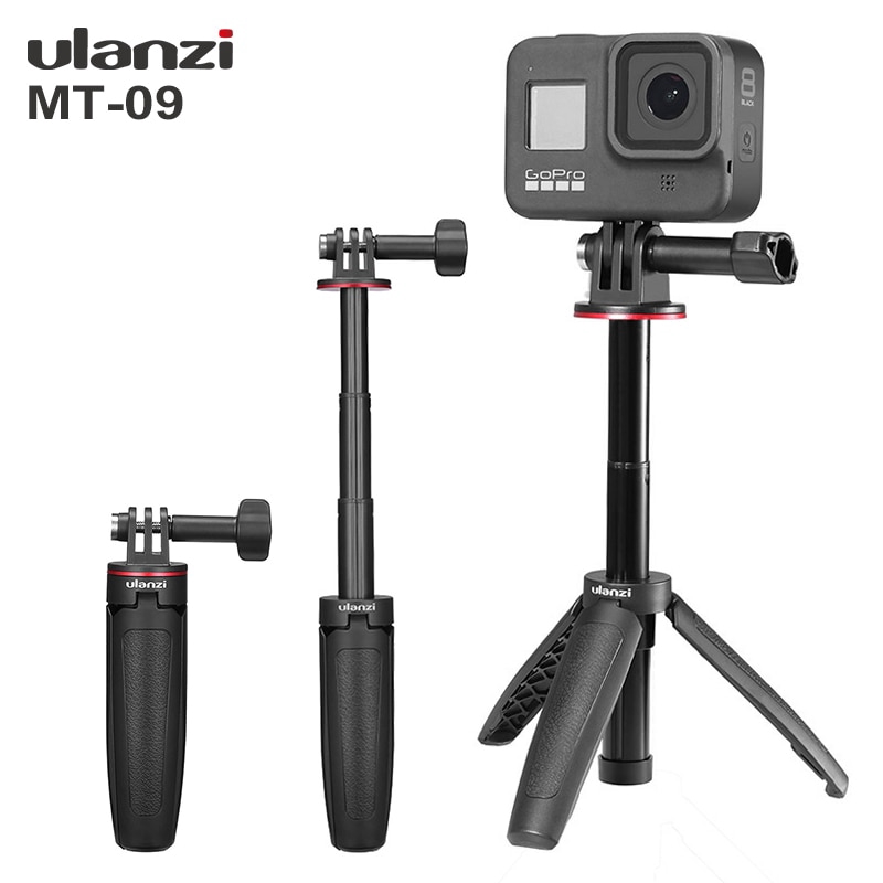 Ulanzi MT-09 Extend GoPro Vlog Tripod Mini Portable Tripod for GOPRO Hero 8 7 6 5 Black Session Osmo Action Camera