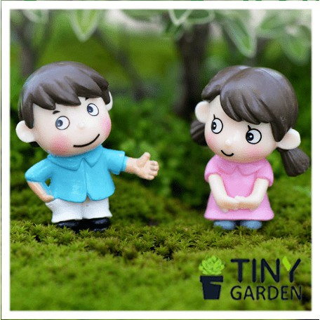 [RẺ NHẤT SHOPPE] Tượng đôi Cô Bé Cậu Bé mini