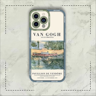 Ốp lưng iphone samsung xiaomi oppo cạnh vuông JM Case Van Gogh đánh cá