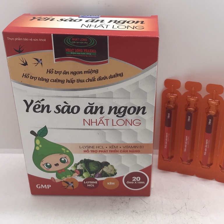 Yến Sào ăn ngủ ngon Nhất Long - Bổ sung acid amin, vitamin Giúp ăn ngon miệng, tăng hấp thu chất dinh dưỡng