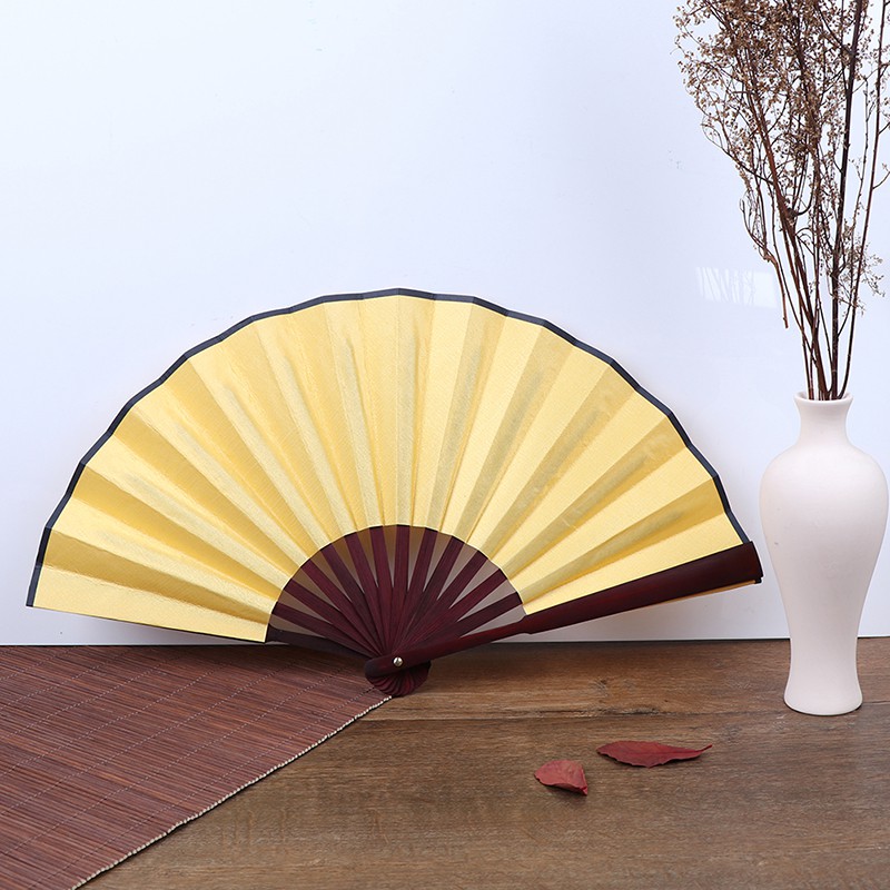 Quạt Xếp Cầm Tay Bằng Tre Màu Sắc Đơn Giản 1 Cái DIY