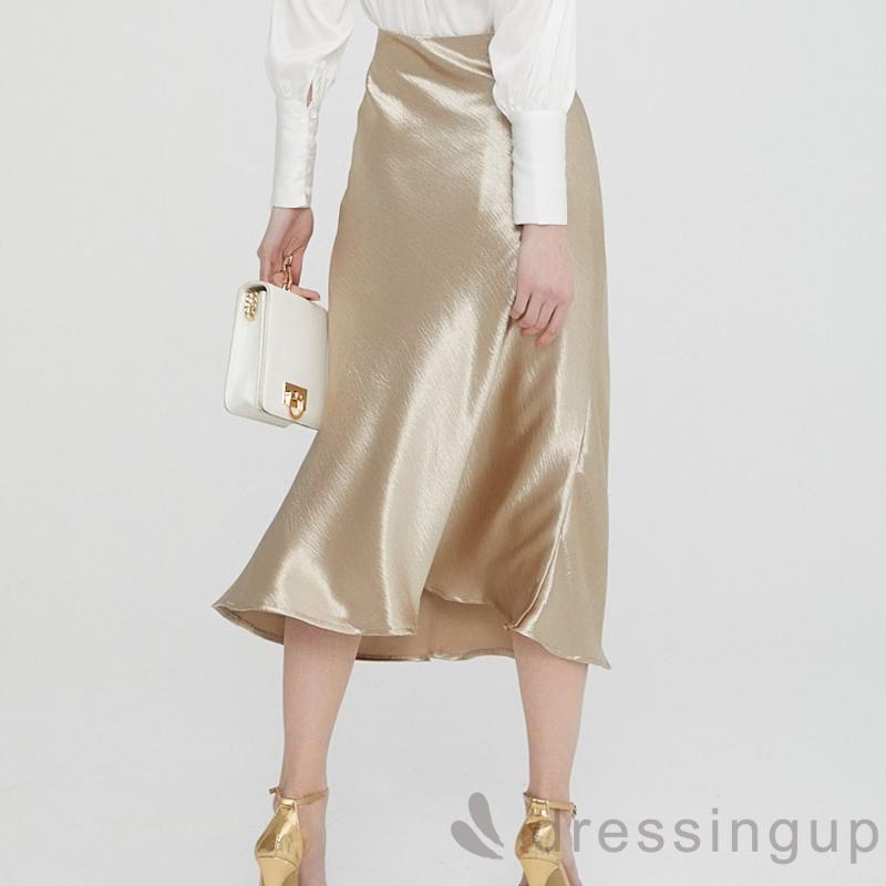 Chân váy satin thời trang cho nữ | BigBuy360 - bigbuy360.vn