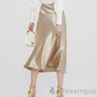 D❃♪Váy Midi lưng cao thời trang nữ