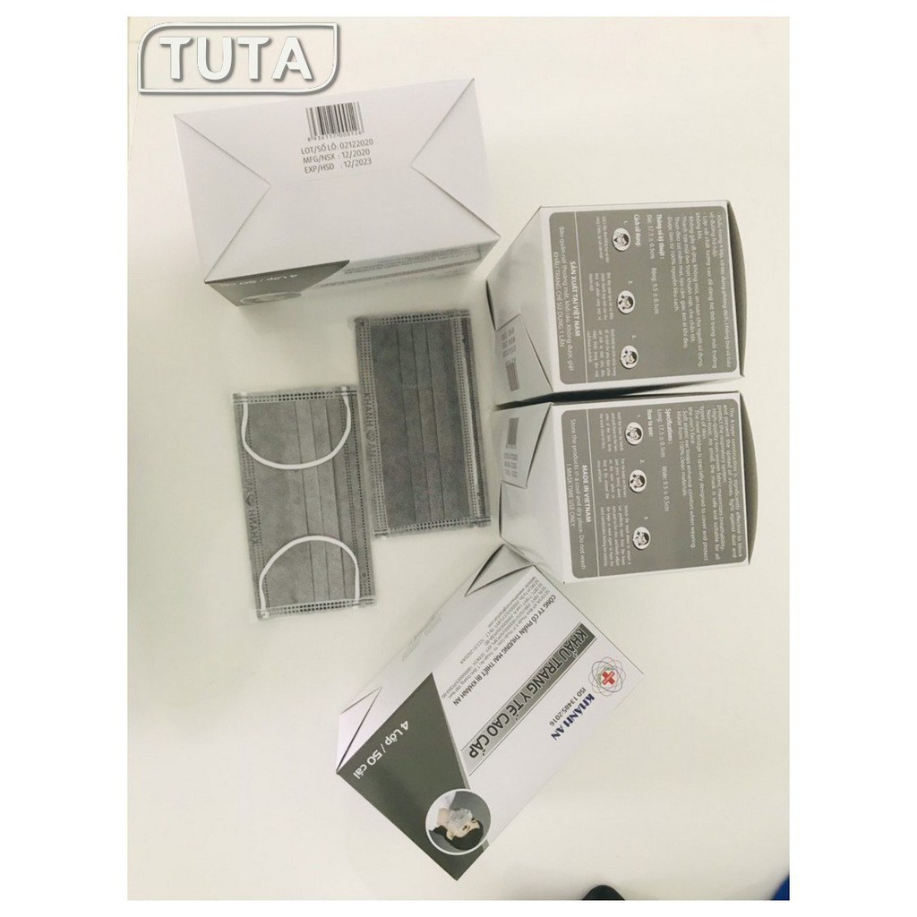 Khẩu Trang Y Tế 4 Lớp KHÁNH AN Hàng xuất khẩu(Xanh,Xám,Hồng, Đen) | BigBuy360 - bigbuy360.vn