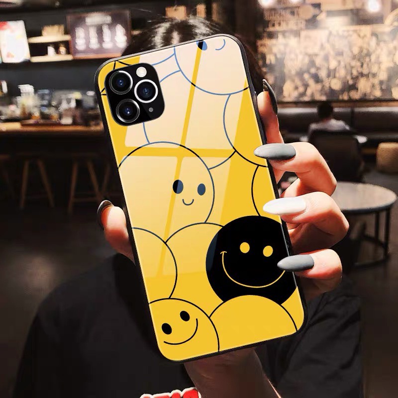 Ốp lưng iphone kính cặp đôi đa mặt cười case 14plus 14 pro max 13 12 promax 11 mini 6 6s 7 8 plus x xr xs Se