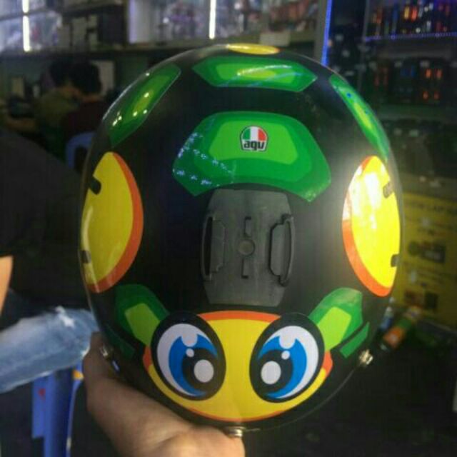 Tem dán nón rùa cá 3/4 nón