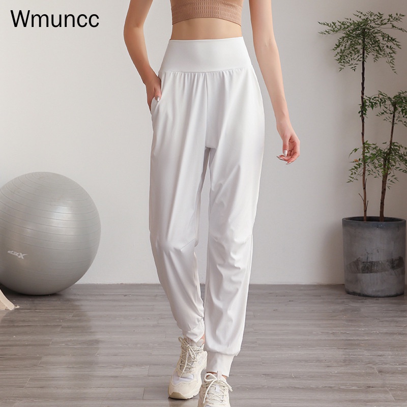 Wmuncc Quần Legging Thể Thao Dáng Suông Chất Liệu Thoáng Khí Mau Khô Thời Trang Cho Nữ