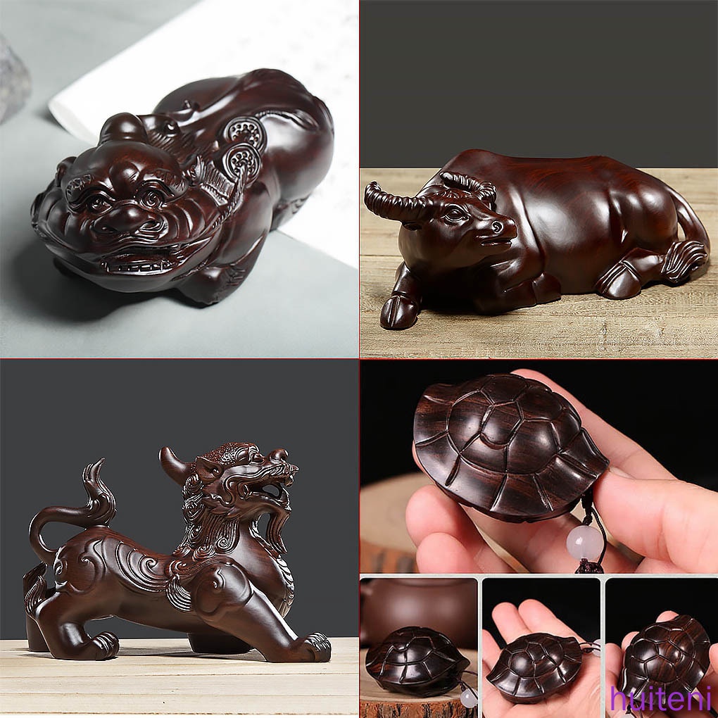 Khối gỗ mun màu đen dùng điêu khắc thủ công