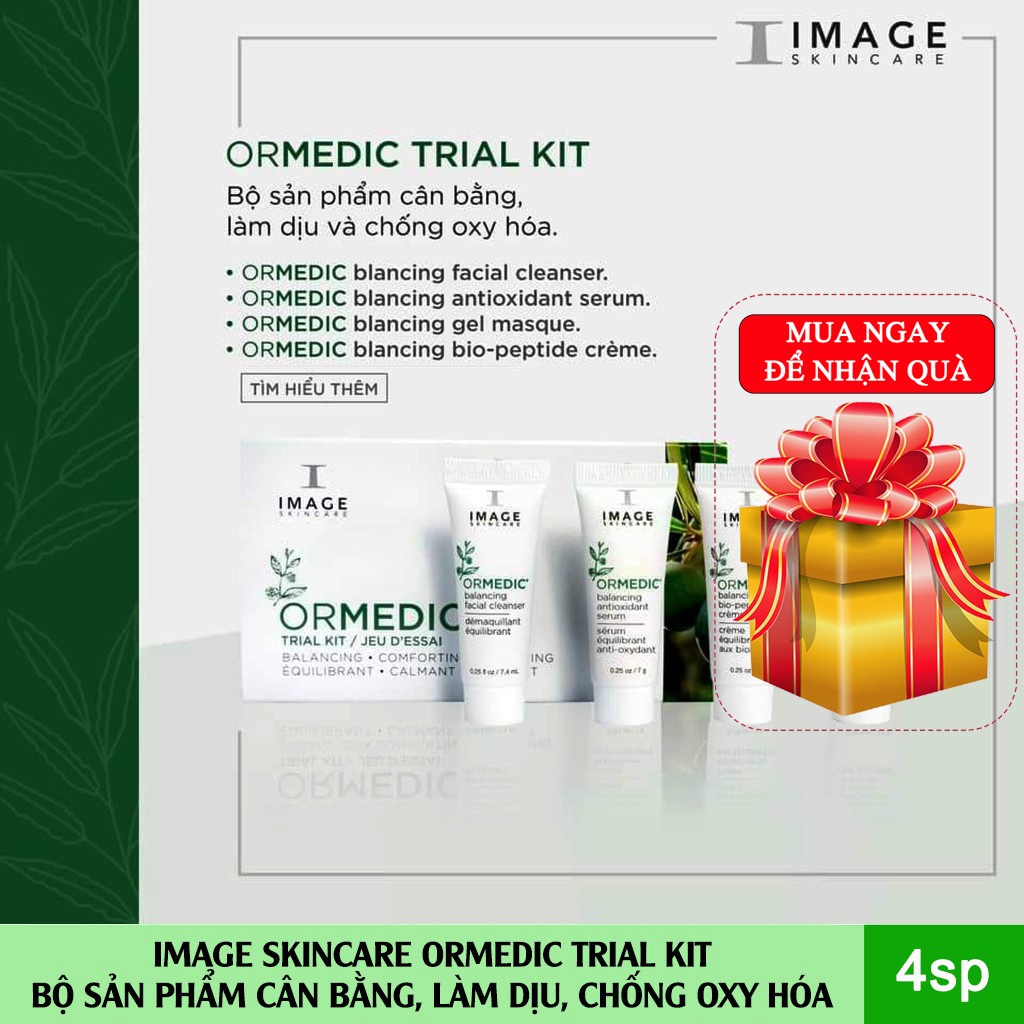 Image Skincare Ormedic Travel Kit - Bộ Sản Phẩm Cân Bằng, Làm Dịu, Chống Oxy Hóa