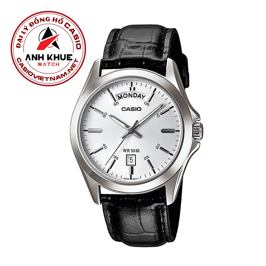Đồng Hồ Casio MTP-1370L-7AVDF | Nam | Dây Da | 3 Kim | Chống Nước WR50M