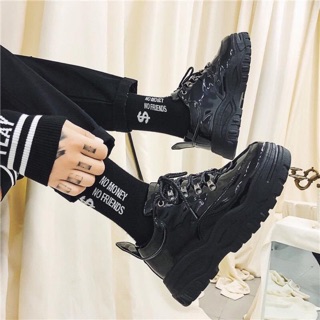 Giày Boots Nam Tăng Chiều Cao 5Cm , Kèm Hộp