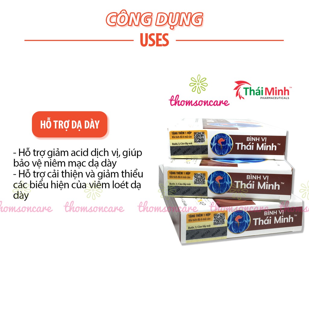 Bình Vị Thái Minh - hỗ trợ giảm đau dạ dày từ thảo dược - Mua 6 tặng 1 bằng tem tích điểm