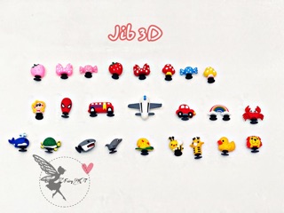 Combo 10 jibbitz jitbitz 3D (inbox shop gửi mẫu)