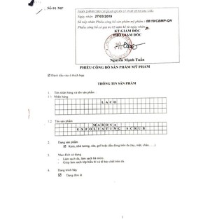 SỮA RỬA MẶT MAROSA LACO