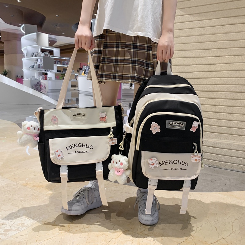 Balo PRETTYZYS sức chứa lớn phong cách Hàn Quốc 2022 thời trang trẻ trung cho nữ