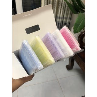 Khẩu trang y tế hộp 50C mix 5 màu