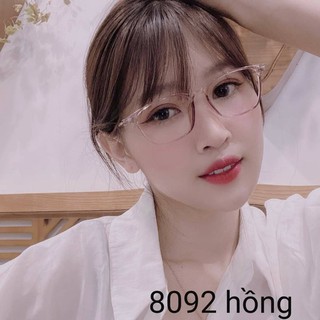 Kính mắt bo góc chữ nhật nhựa 8L092B thời trang xinh xắn nhiều màu